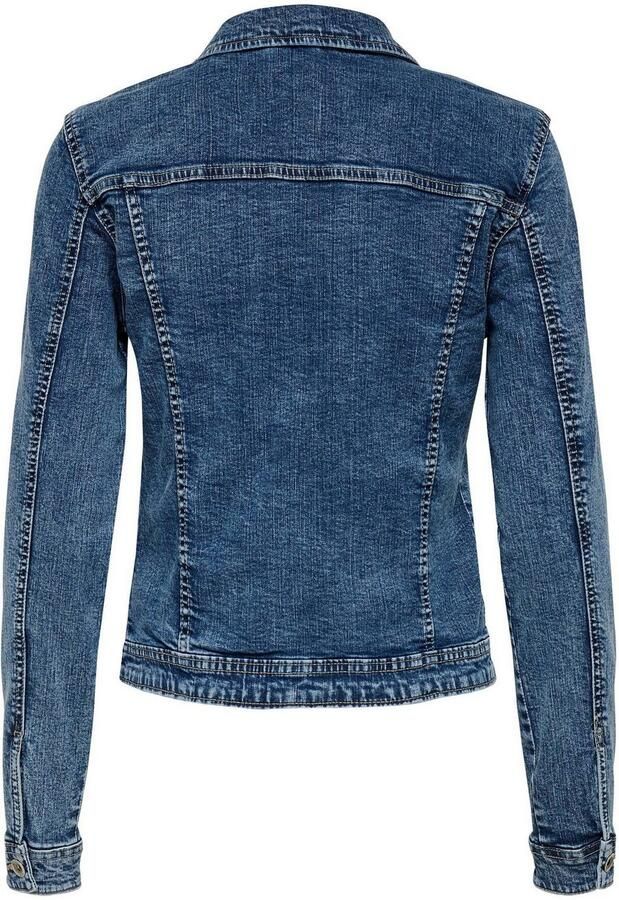 Only Jeansjack ONLTIA DNM JACKET MB BEX02 NOOS in lichte used-wassing met stretch - Foto 8