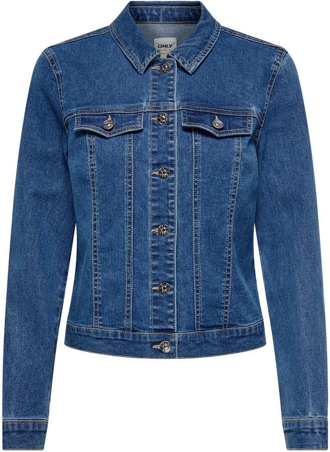 Only Jeansjack ONLWONDER – Spijkerjack in korte vorm met stretch figuuraccentuerend casual denim katoenmix borstzakken - Foto 2