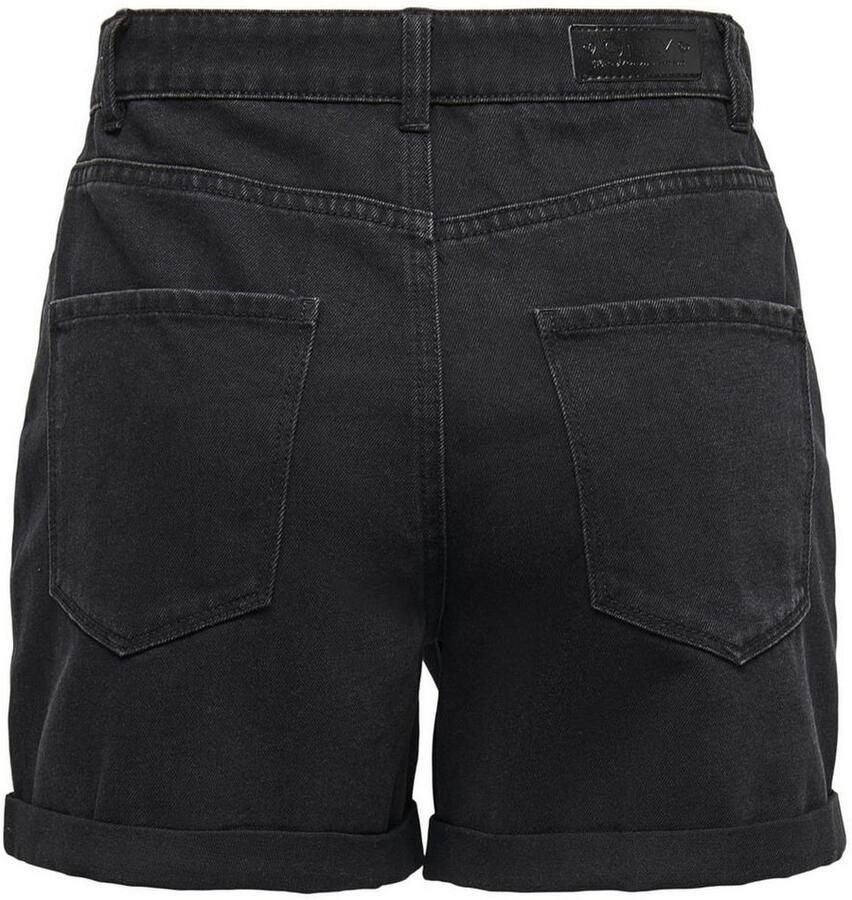 Only Jeansshort ONLVEGA – Jeansshorts met hoge band en omslag regular fit modisch denim katoen steekzakken - Foto 3