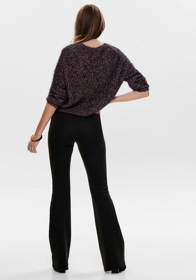 Only Jerseybroek ONLFEVER – Jerseybroek met stretch en uitlopende pijpen skinny fit casual jersey polyester zonder uitsnijding - Foto 6