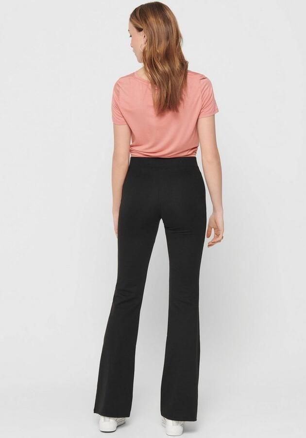 Only Jerseybroek ONLFEVER – Jerseybroek met stretch en uitlopende pijpen skinny fit casual jersey polyester zonder uitsnijding - Foto 7