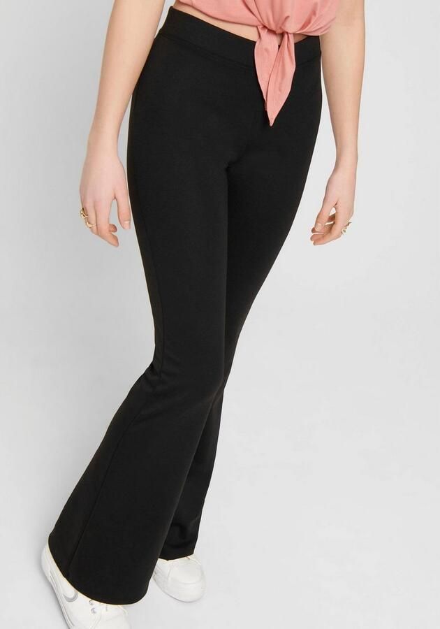 Only Jerseybroek ONLFEVER – Jerseybroek met stretch en uitlopende pijpen skinny fit casual jersey polyester zonder uitsnijding - Foto 8