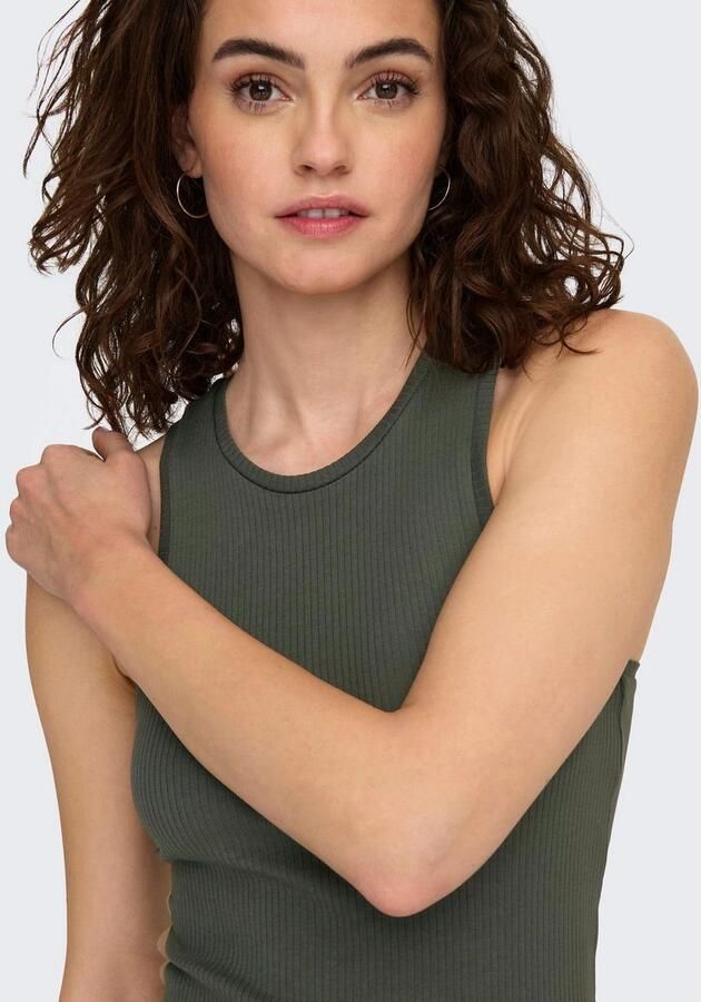 Only Jerseyjurk ONLBELFAST – Jerseyjurk met figuuraccentuerende pasvorm figuuraccentuerend modieus jersey katoenmix ronde hals - Foto 3