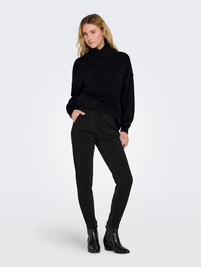 Only Regular fit stoffen broek met glittereffect model 'POPTRASH-ALYA' - Foto 2