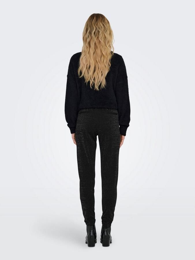 Only Regular fit stoffen broek met glittereffect model 'POPTRASH-ALYA' - Foto 3