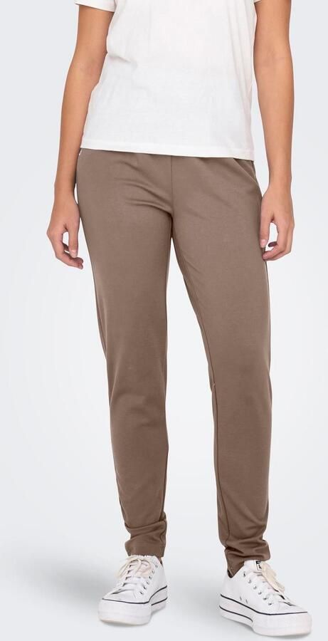 Only Slim fit bandplooibroek met tunnelkoord model 'POPTRASH LIFE EASY' - Foto 4