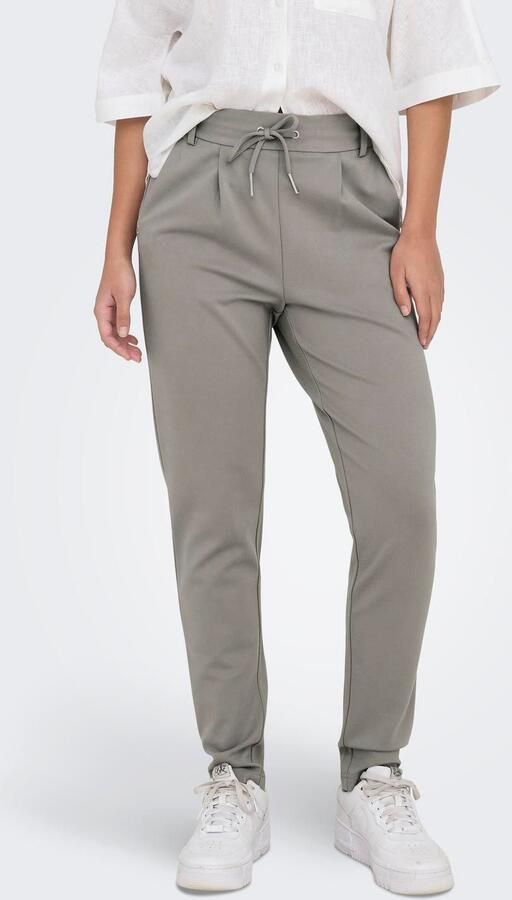 Only Slim fit bandplooibroek met tunnelkoord model 'POPTRASH LIFE EASY' - Foto 7