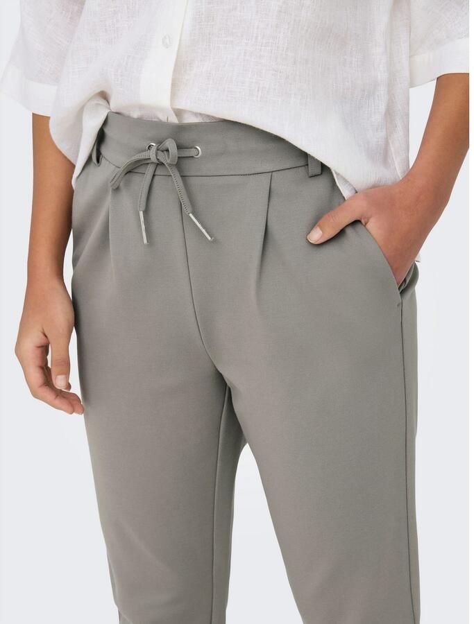 Only Slim fit bandplooibroek met tunnelkoord model 'POPTRASH LIFE EASY' - Foto 3