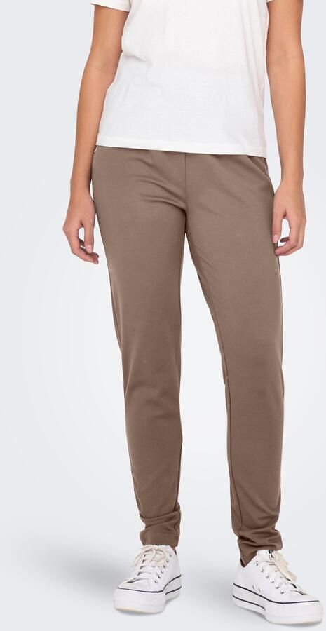 Only Slim fit bandplooibroek met tunnelkoord model 'POPTRASH LIFE EASY' - Foto 5