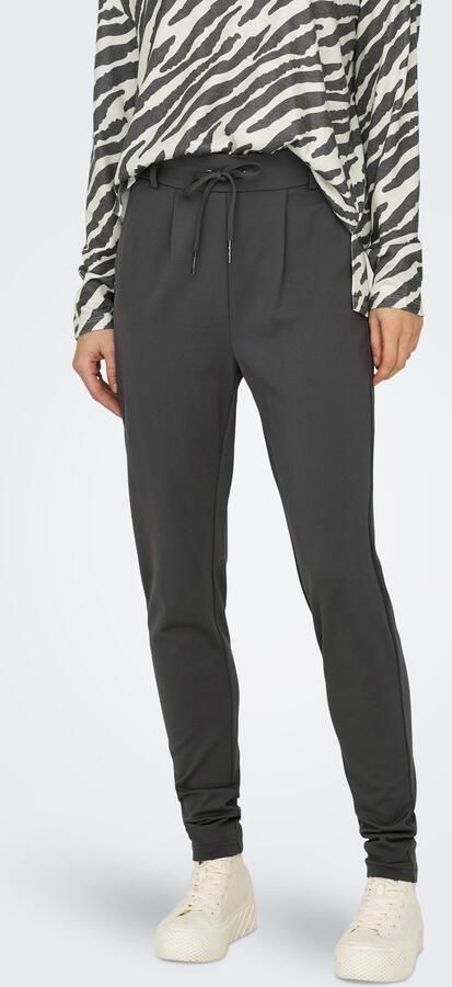 Only Slim fit bandplooibroek met tunnelkoord model 'POPTRASH LIFE EASY' - Foto 5