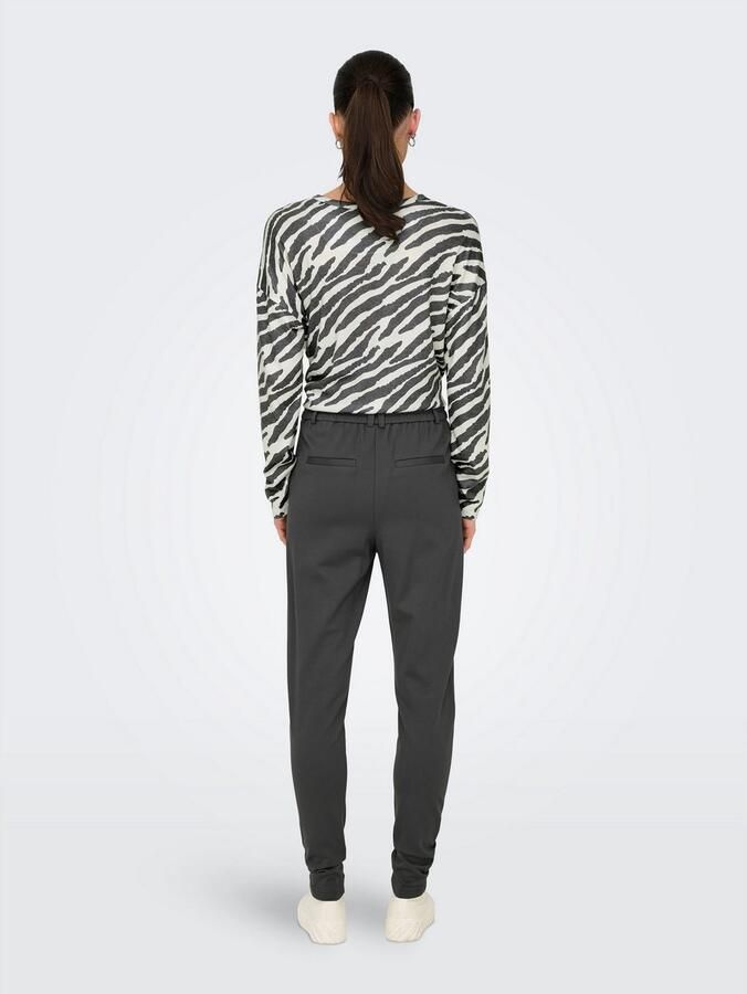 Only Slim fit bandplooibroek met tunnelkoord model 'POPTRASH LIFE EASY' - Foto 3