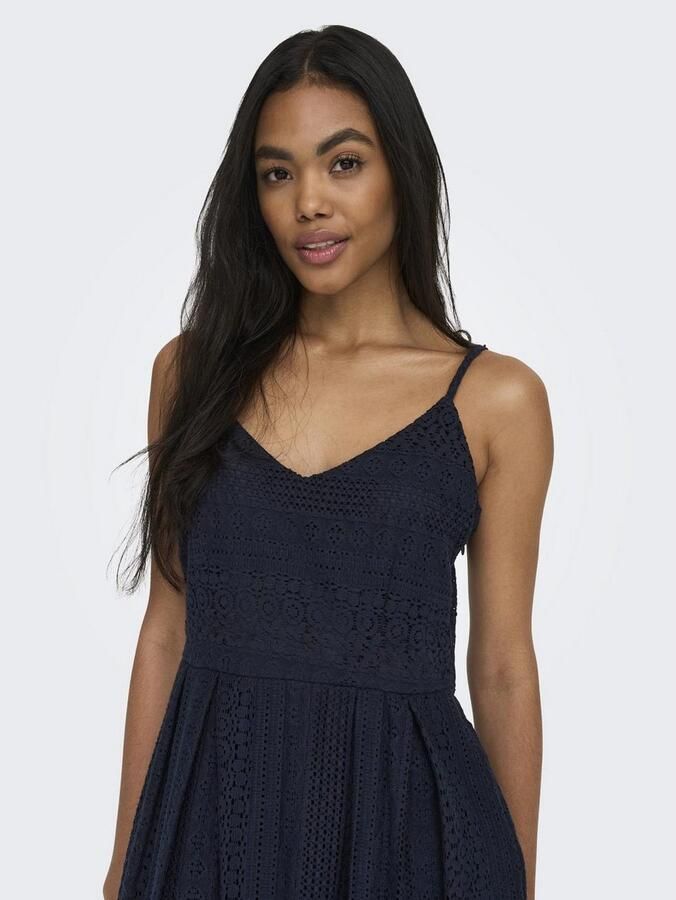 Only Jurk met bandjes ONLHELENA – Jurk met bandjes van katoen voor de zomer - Foto 4