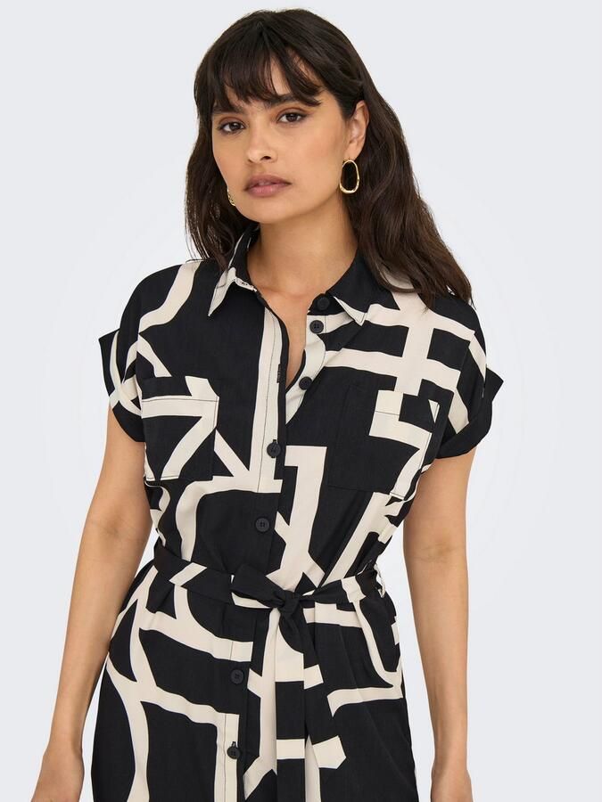 Only Jurk met overhemdkraag ONLHANNOVER S S SHIRT DRESS NOOS WVN - Foto 5