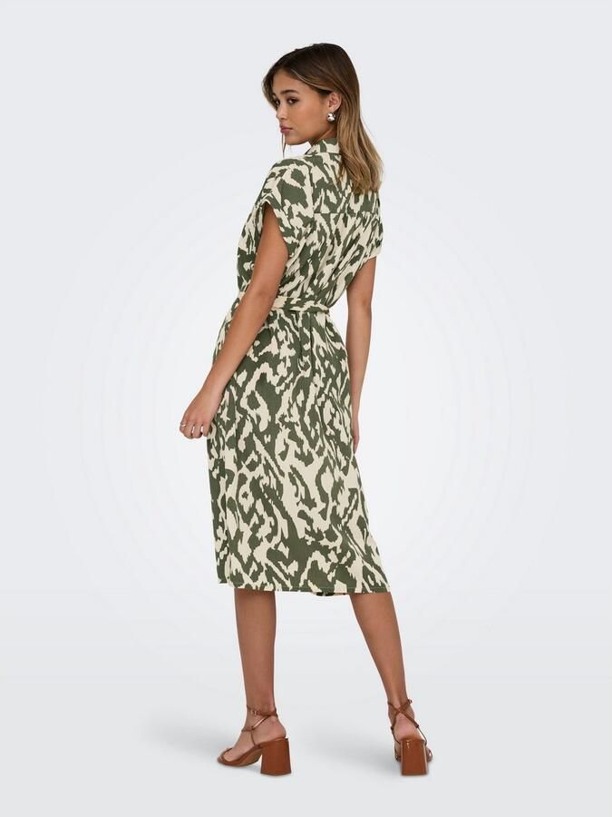 Only Jurk met overhemdkraag ONLHANNOVER S S SHIRT DRESS NOOS WVN - Foto 5