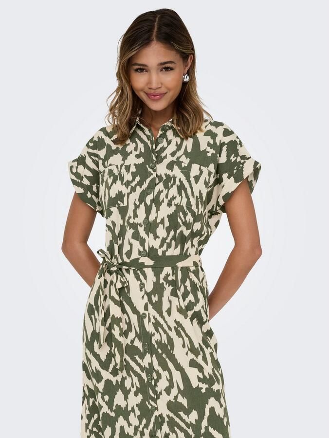 Only Jurk met overhemdkraag ONLHANNOVER S S SHIRT DRESS NOOS WVN - Foto 3