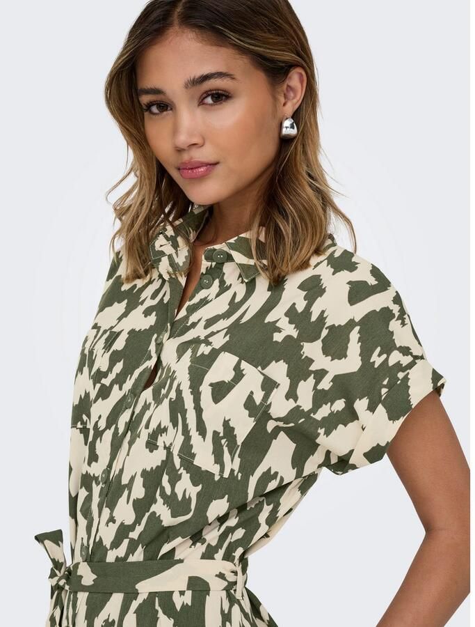 Only Jurk met overhemdkraag ONLHANNOVER S S SHIRT DRESS NOOS WVN - Foto 2