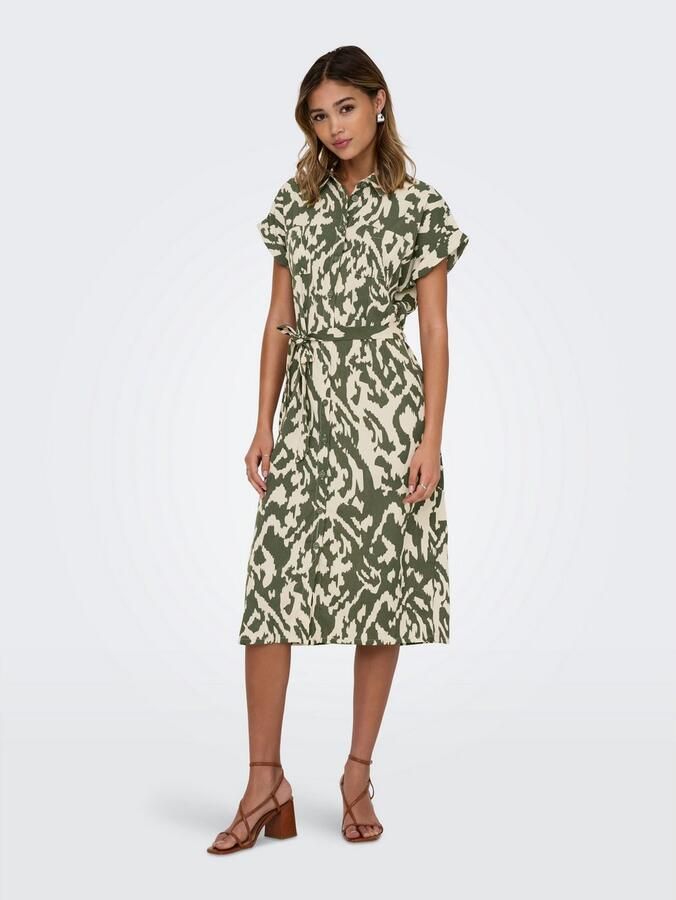 Only Jurk met overhemdkraag ONLHANNOVER S S SHIRT DRESS NOOS WVN - Foto 4