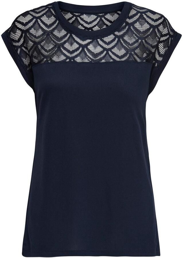 Only Kanten shirt ONLNICOLE – Kantdetails voor elegante verschijning in het dagelijks leven