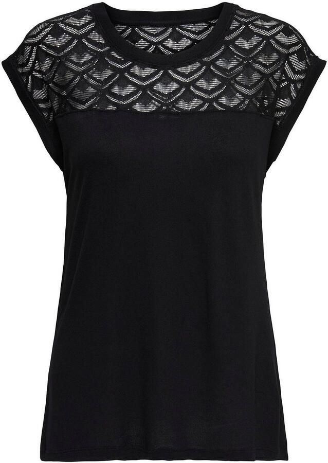 Only Kanten shirt ONLNICOLE – Kantdetails voor elegante verschijning in het dagelijks leven