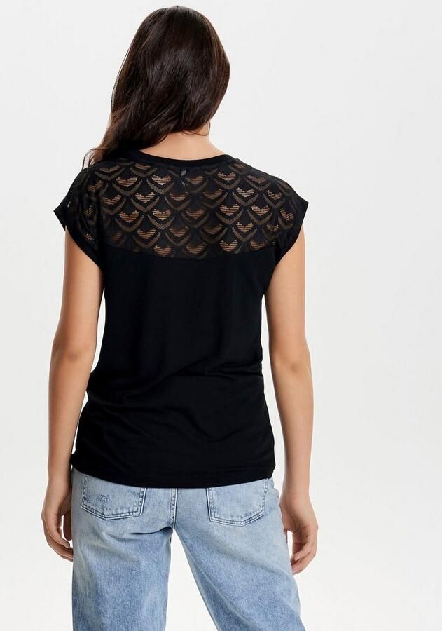 Only Kanten shirt ONLNICOLE – Kantdetails voor elegante verschijning in het dagelijks leven - Foto 3