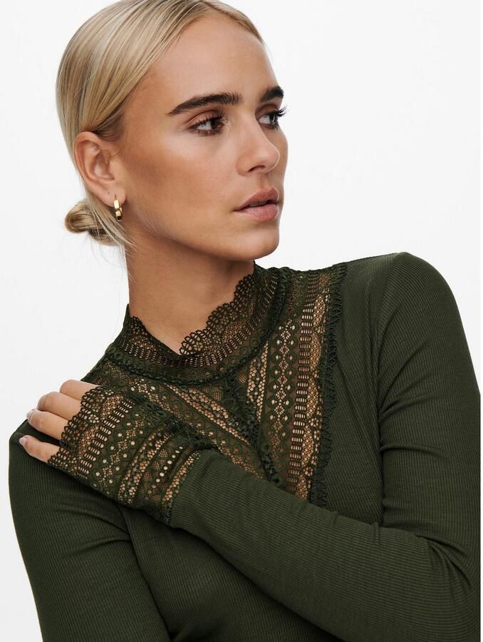 Only Slim fit shirt met lange mouwen van viscosemix model 'TILDE' - Foto 3