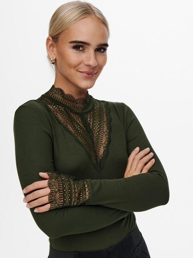 Only Slim fit shirt met lange mouwen van viscosemix model 'TILDE' - Foto 6