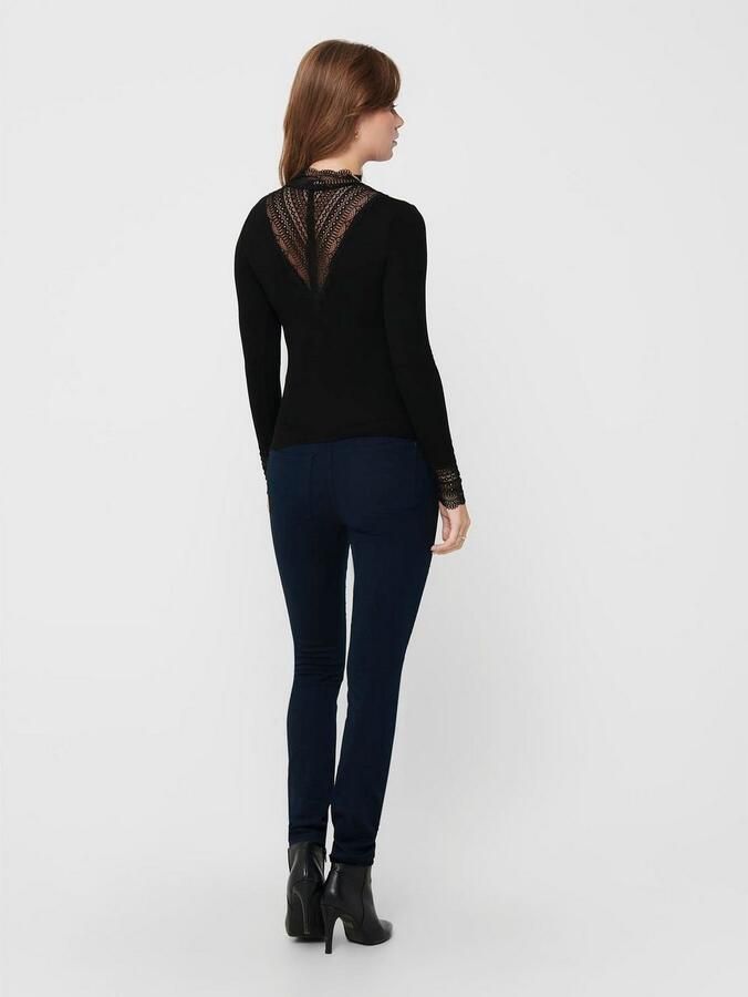 Only Slim fit shirt met lange mouwen van viscosemix model 'TILDE' - Foto 3