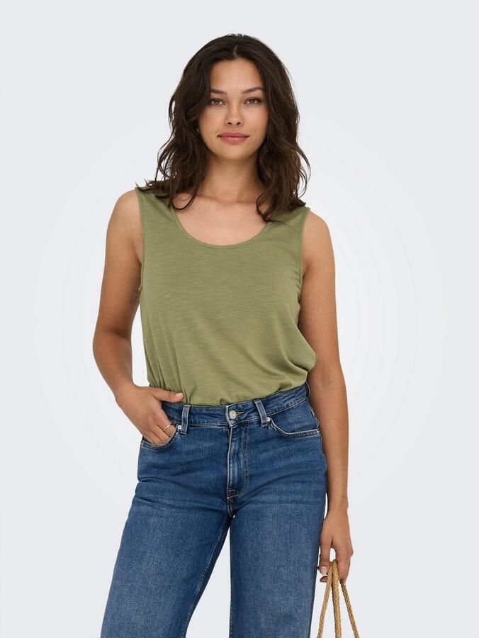 Only Kanten top ONLFREDA S L U-NECK MIX TOP BOX JRS - Foto 2