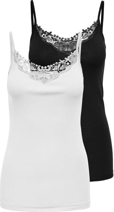 Only Kanten top ONLKIRA – Duopack met kantdetail voor vrouwelijke looks (Set van 2) - Foto 11