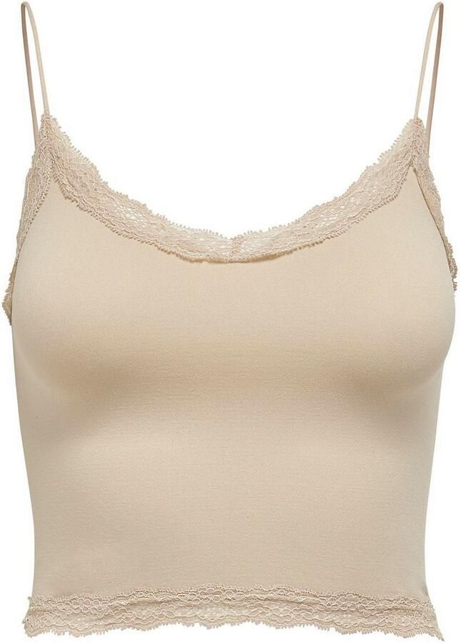 Only Kanten top ONLVICKY LACE SEAMLESS CROPPED TOP - Foto 5