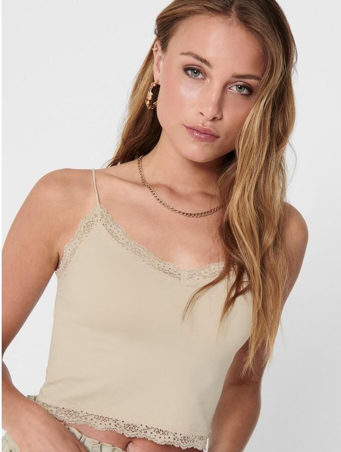 Only Kanten top ONLVICKY LACE SEAMLESS CROPPED TOP - Foto 2