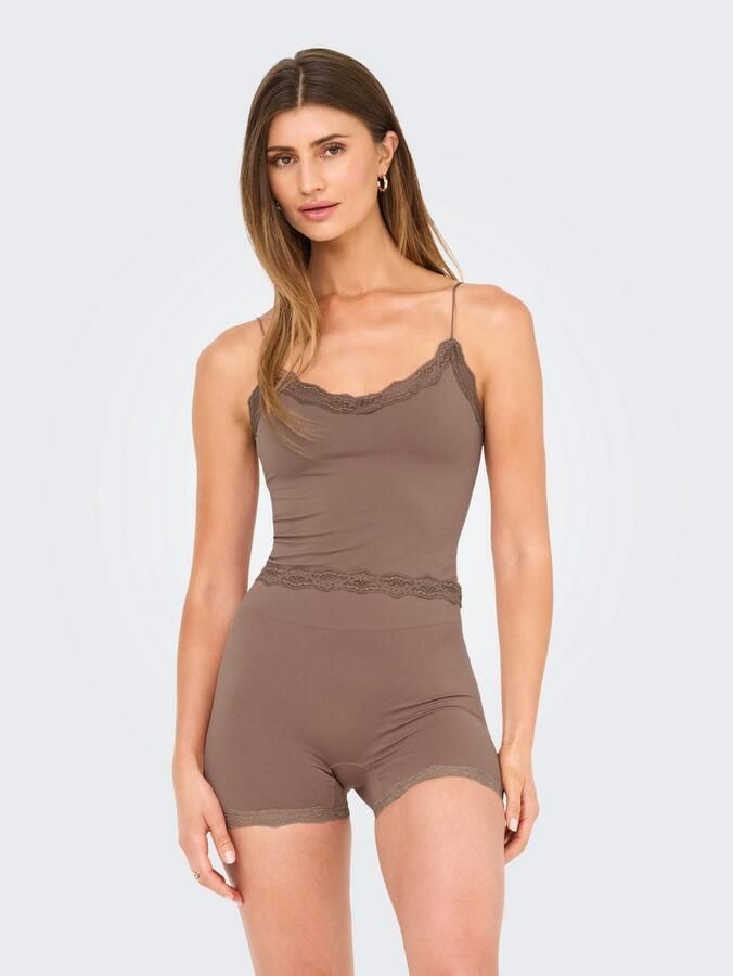 Only Kanten top ONLVICKY LACE SEAMLESS CROPPED TOP - Foto 6