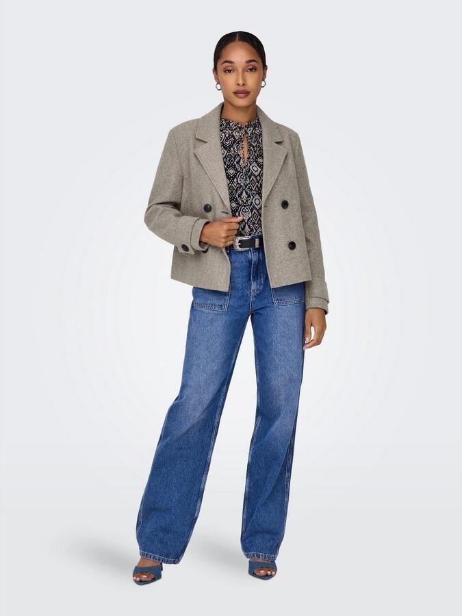 Only Korte trenchcoat met reverskraag model 'FREJA LIFE' - Foto 3