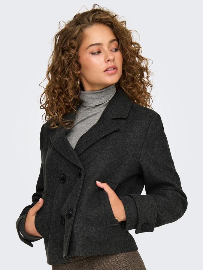 Only Korte trenchcoat met reverskraag model 'FREJA LIFE' - Foto 4