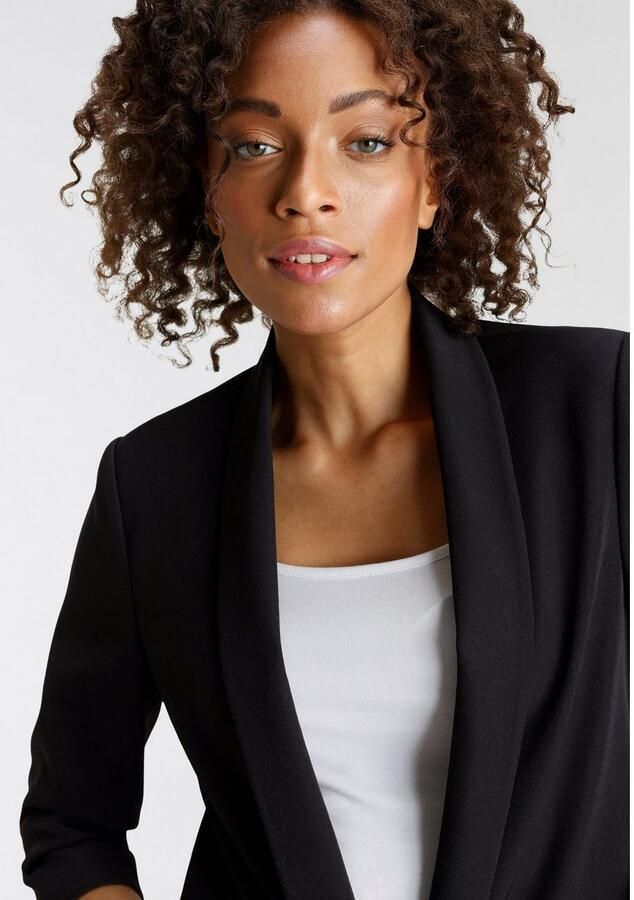 Only Korte blazer ONLELLA – Vrouwelijke blazer met 3 4 mouwen en ruches - Foto 2