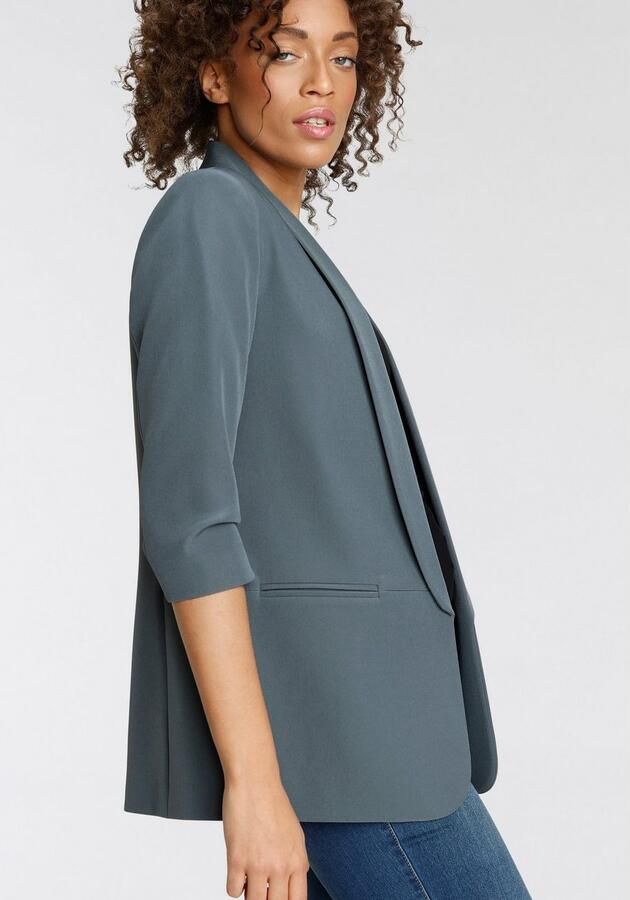 Only Korte blazer ONLELLA – Vrouwelijke blazer met 3 4 mouwen en ruches - Foto 3