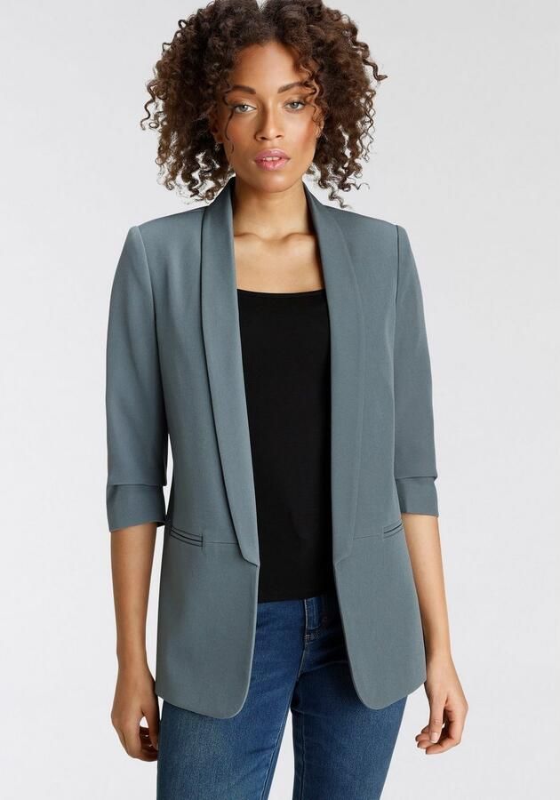 Only Korte blazer ONLELLA – Vrouwelijke blazer met 3 4 mouwen en ruches - Foto 5