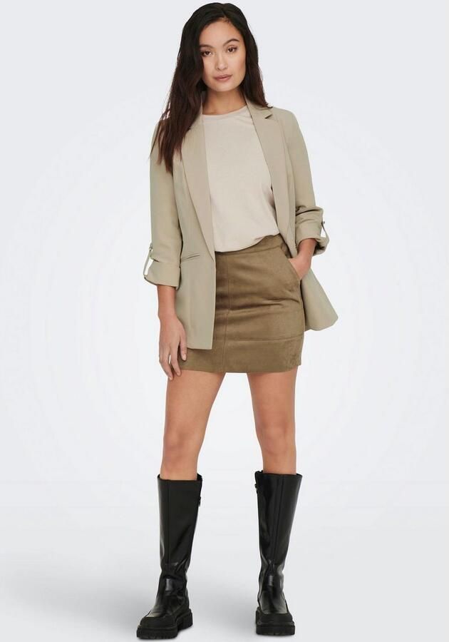 Only Relaxed fit lange blazer met decoratieve parelvormige knoop model 'KAYLE-ORLEEN LIFE' - Foto 6