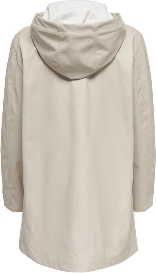 Only Regenjas Zilveren Voering Freewear Beige Dames - Foto 8