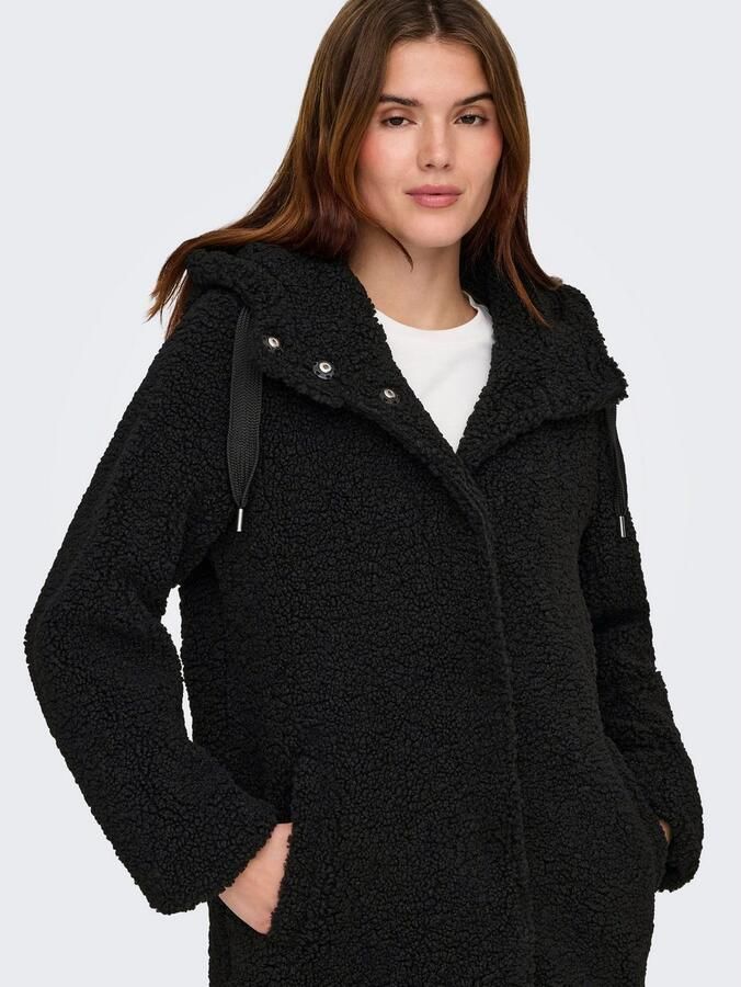 Only Korte jas ONLMINA CURLY TEDDY COAT OTW - Foto 2