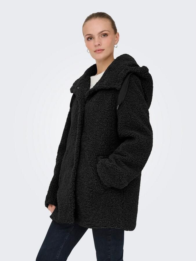Only Korte jas ONLMINA CURLY TEDDY COAT OTW - Foto 3