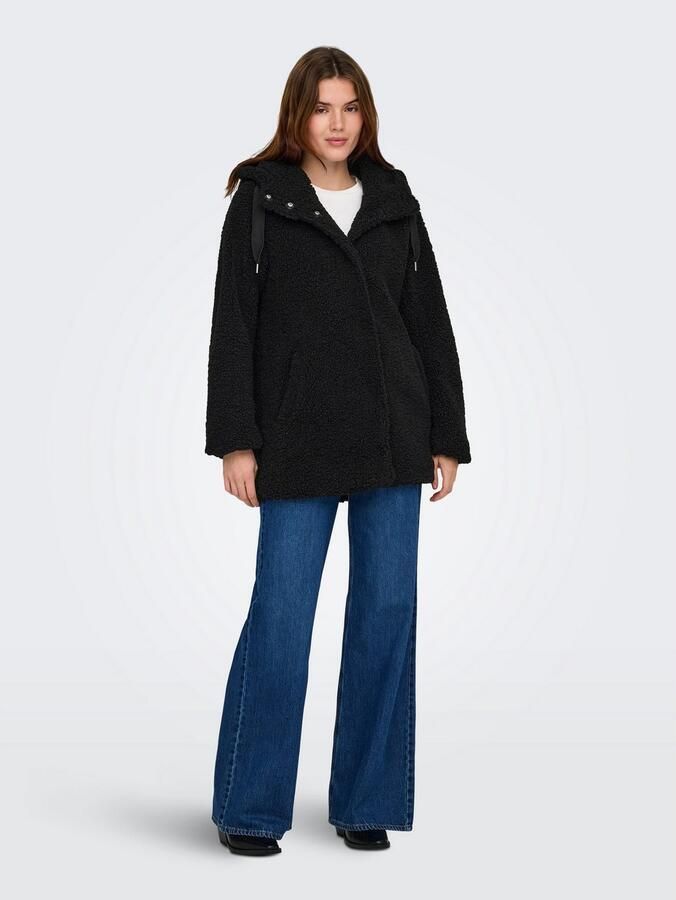 Only Korte jas ONLMINA CURLY TEDDY COAT OTW - Foto 4