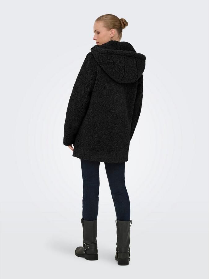 Only Korte jas ONLMINA CURLY TEDDY COAT OTW - Foto 5