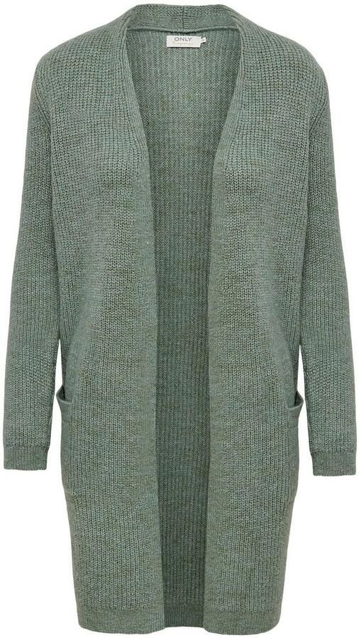 Only Lange cardigan met opengewerkte voorkant model 'Jade' - Foto 3