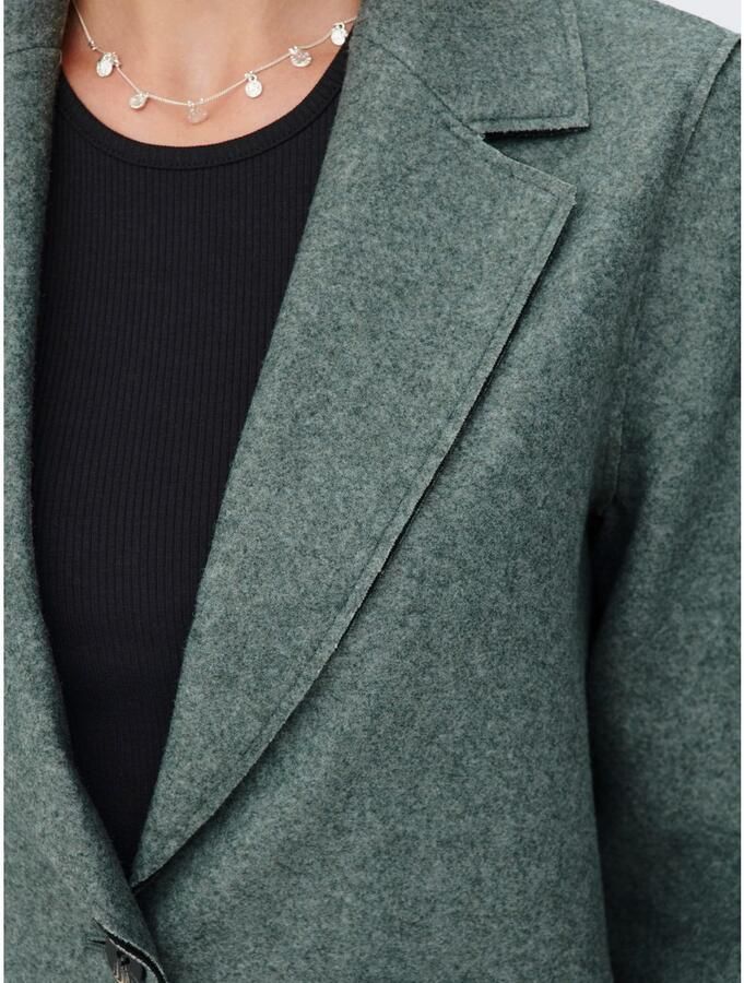 Only Regular fit lange jas met binnenstebuitennaden model 'CARRIE'