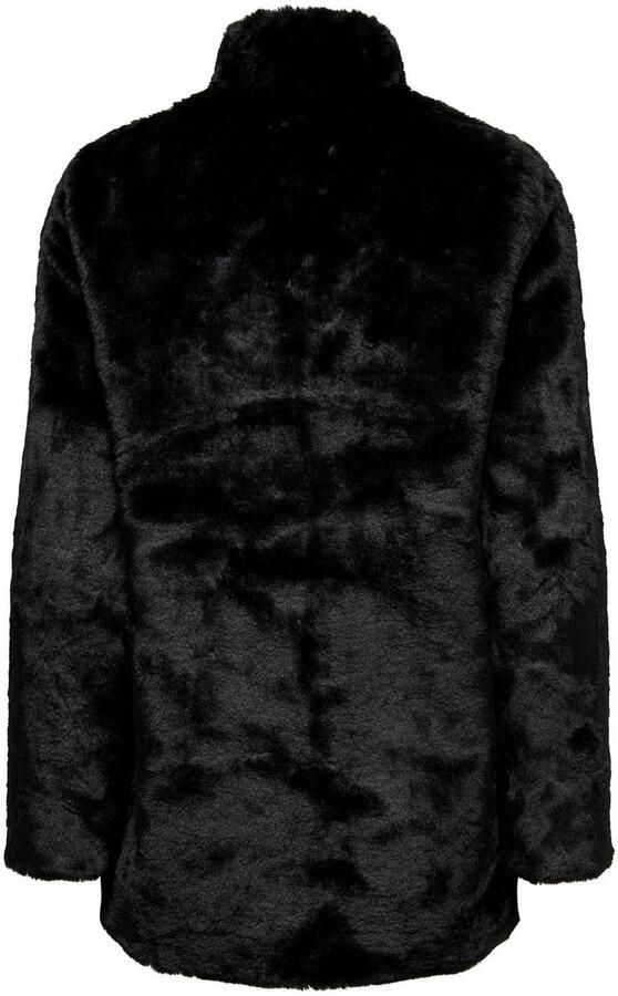 Only Regular fit lange jas in de look van imitatiebont model 'VIDA' - Foto 6