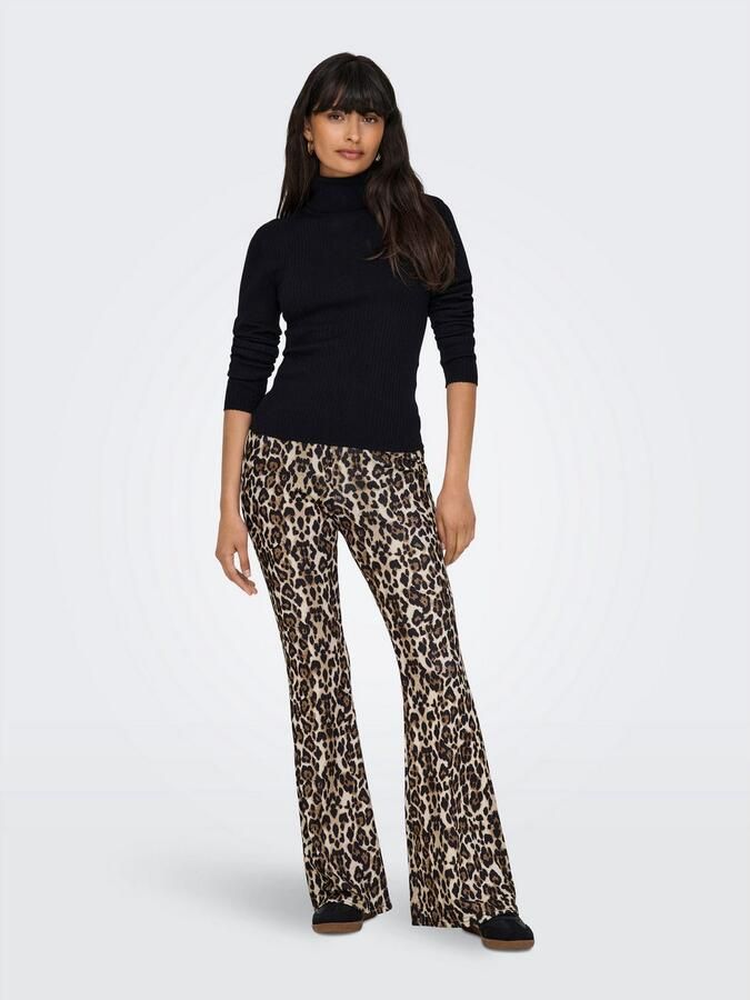 Only Legging met hoge taille ONLANNA RIB FLARED AOP LEGGING CS JRS - Foto 2