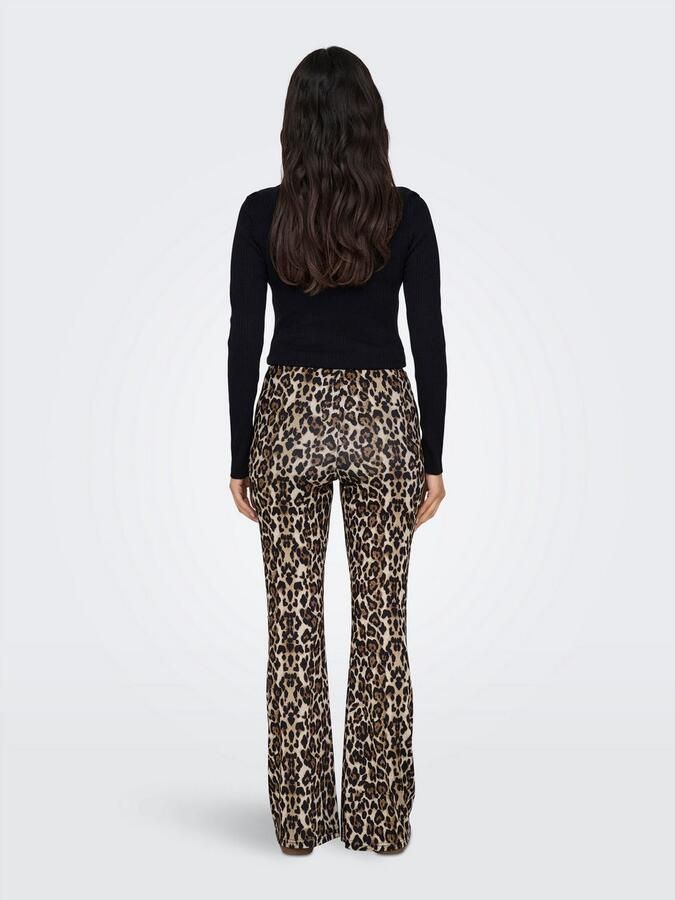 Only Legging met hoge taille ONLANNA RIB FLARED AOP LEGGING CS JRS - Foto 3