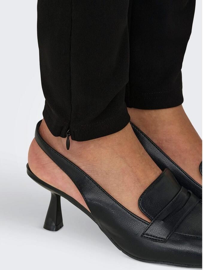 Only Legging met hoge taille ONLPEONY HW RIB ZIP LEGGING CC PNT - Foto 7