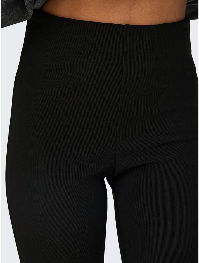 Only Legging met hoge taille ONLPEONY HW RIB ZIP LEGGING CC PNT - Foto 3